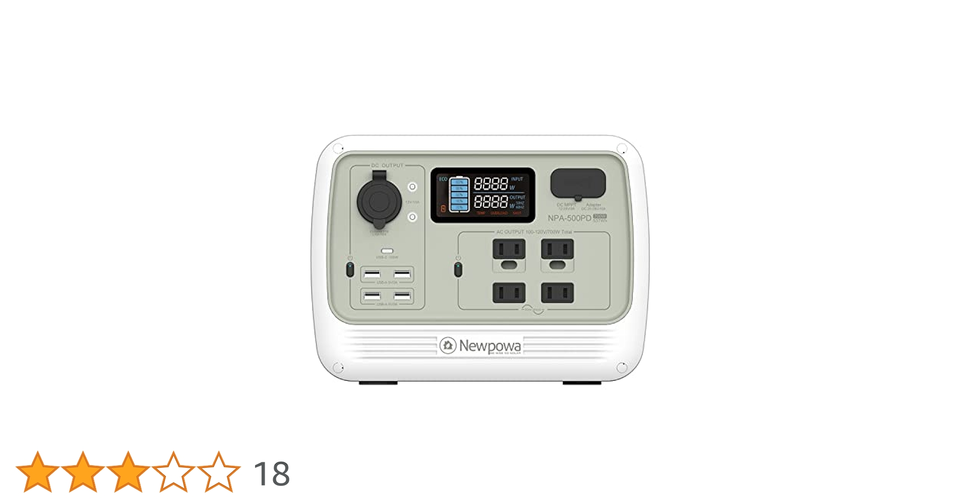 Newpowa（ニューポワ）NPA-500PD Amazon.co.jp: ポータブル電源 500W 大容量 537Wh/168000mAh